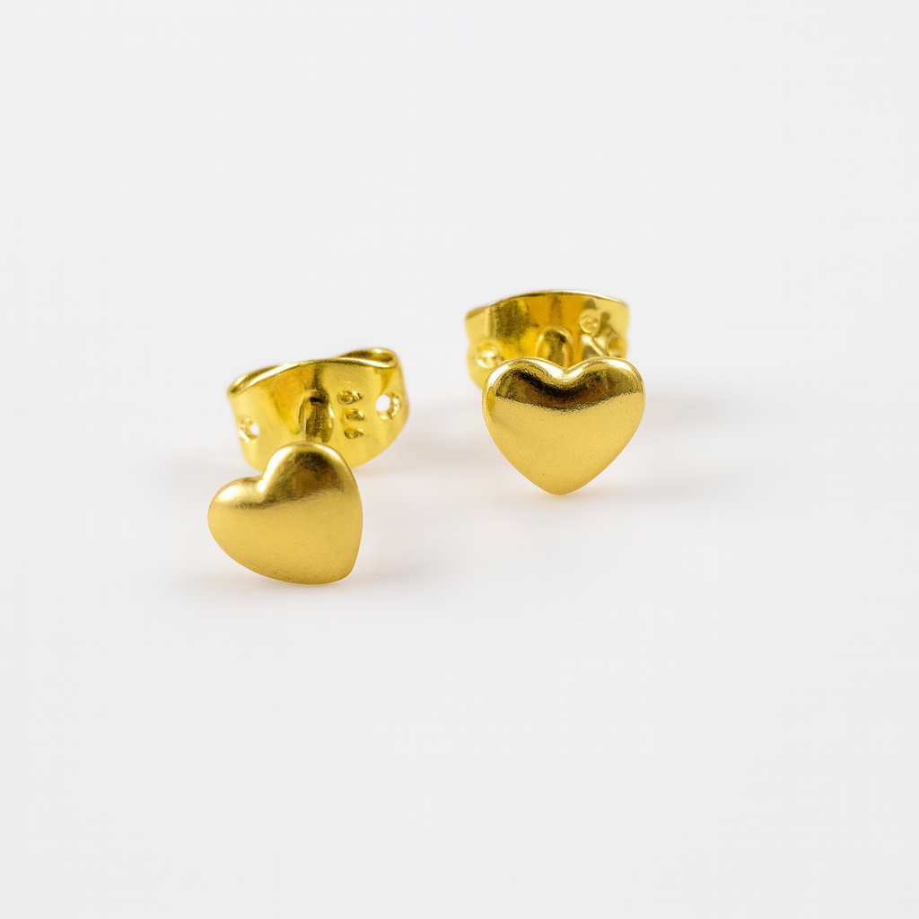 Golden Heart Earrings