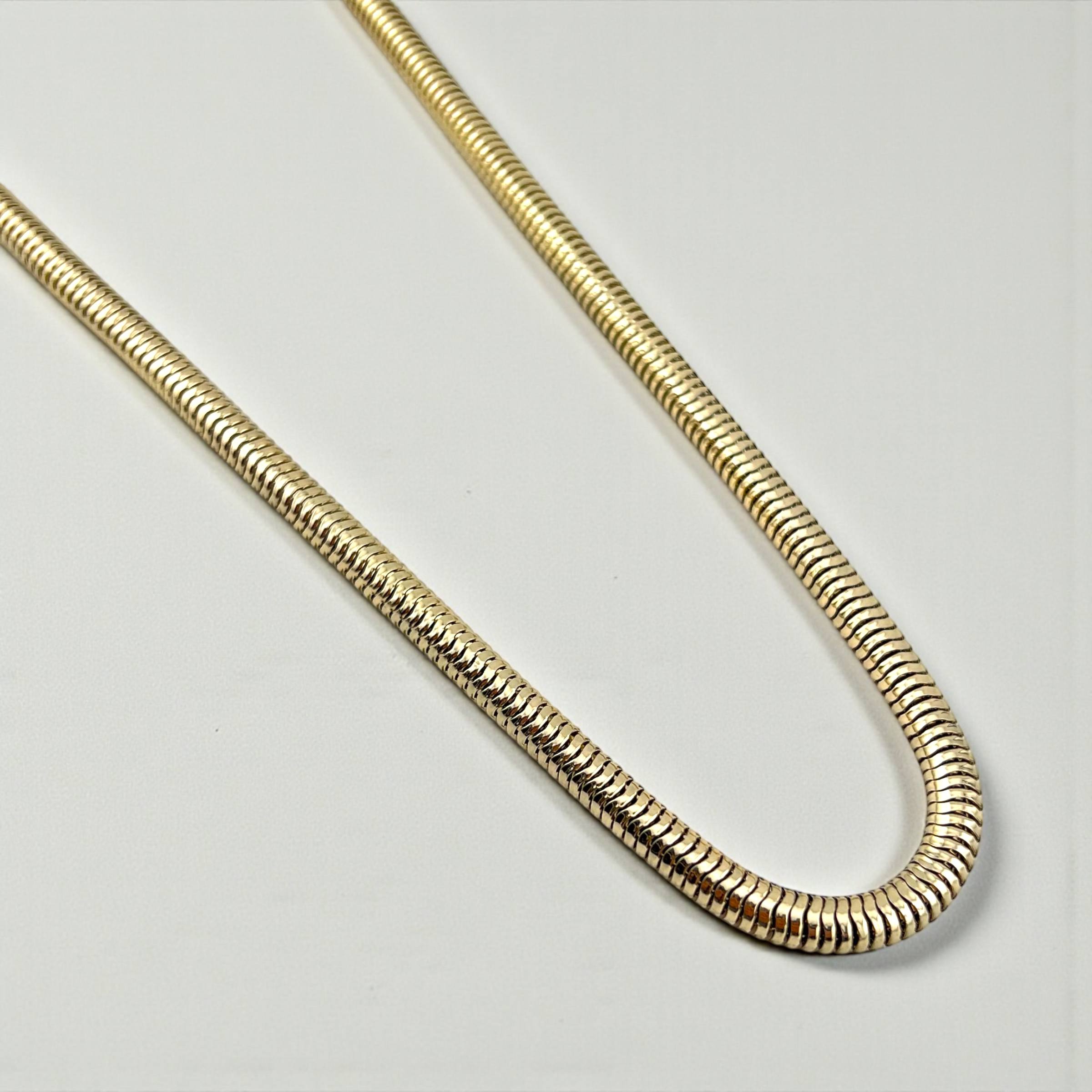 Classic Gold Herringbone Snake Chain