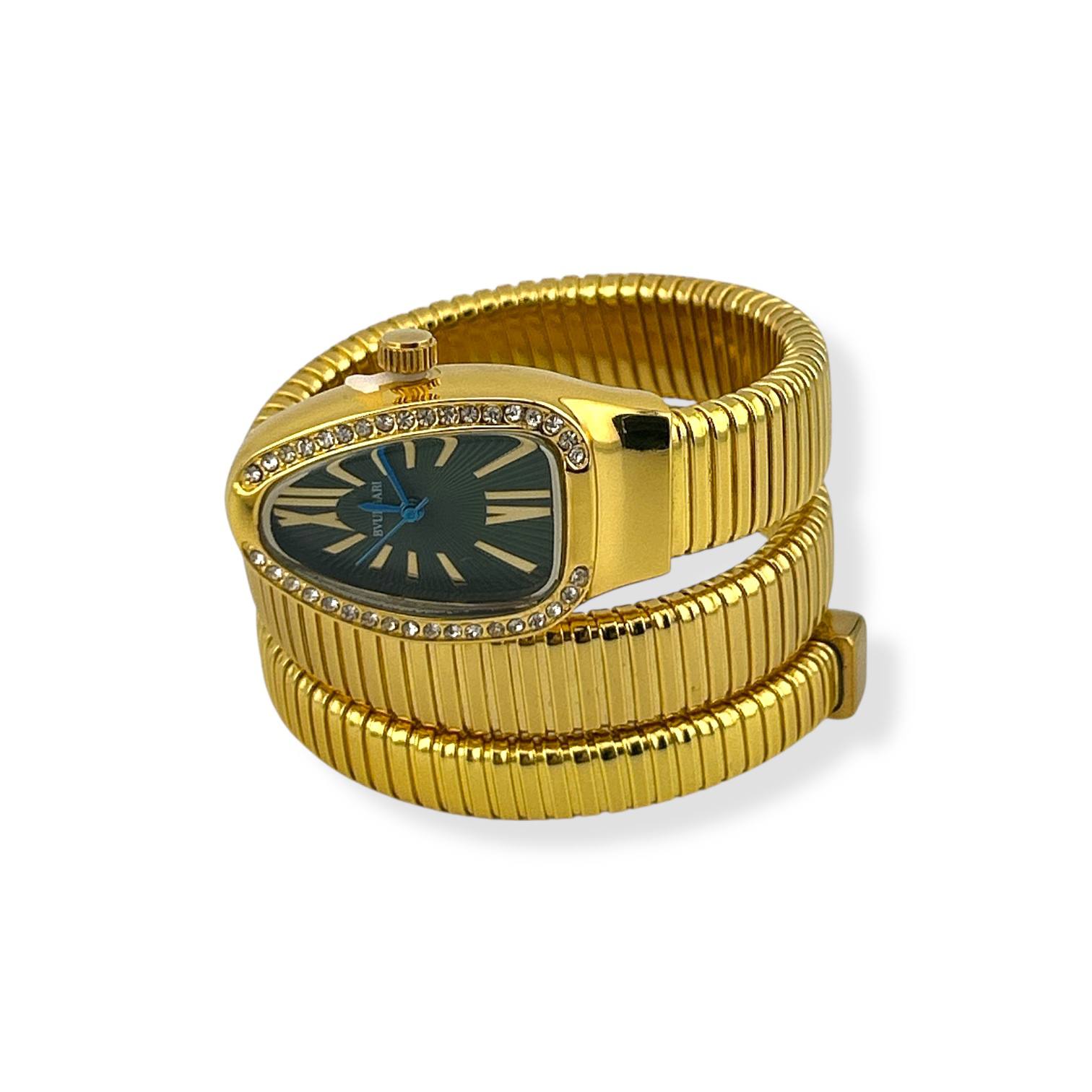 ساعة بولغاري الذهبية الملفوفة ⌚✨