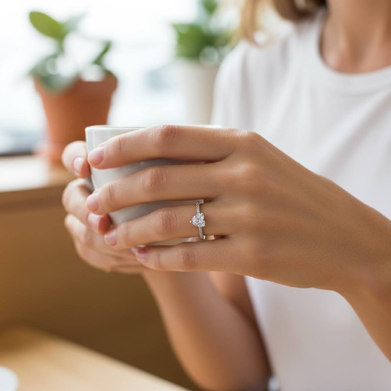 💛 خاتم باندورا صغير من الذهب المرصع