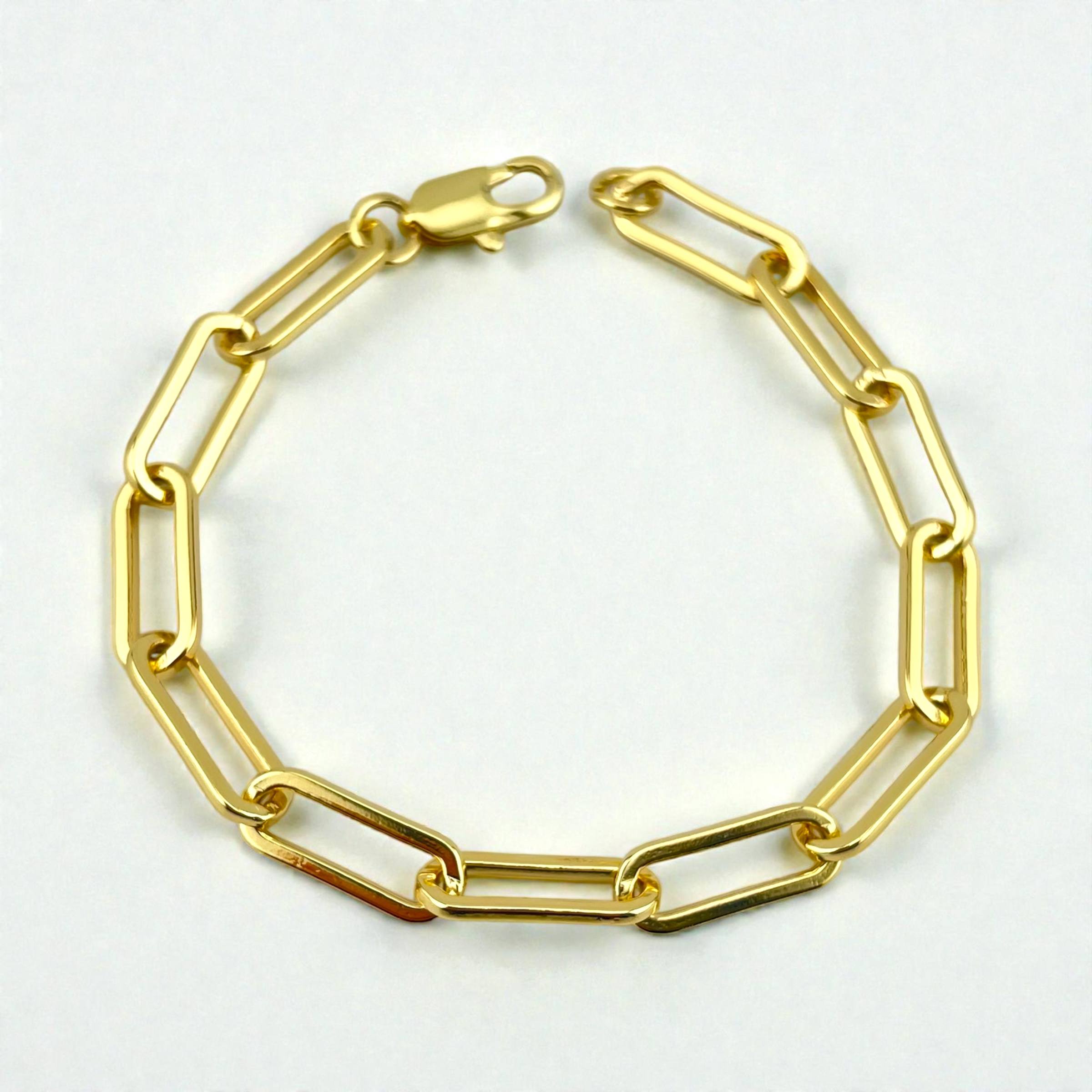 Thick PAPER CLIP blank Bracelet
