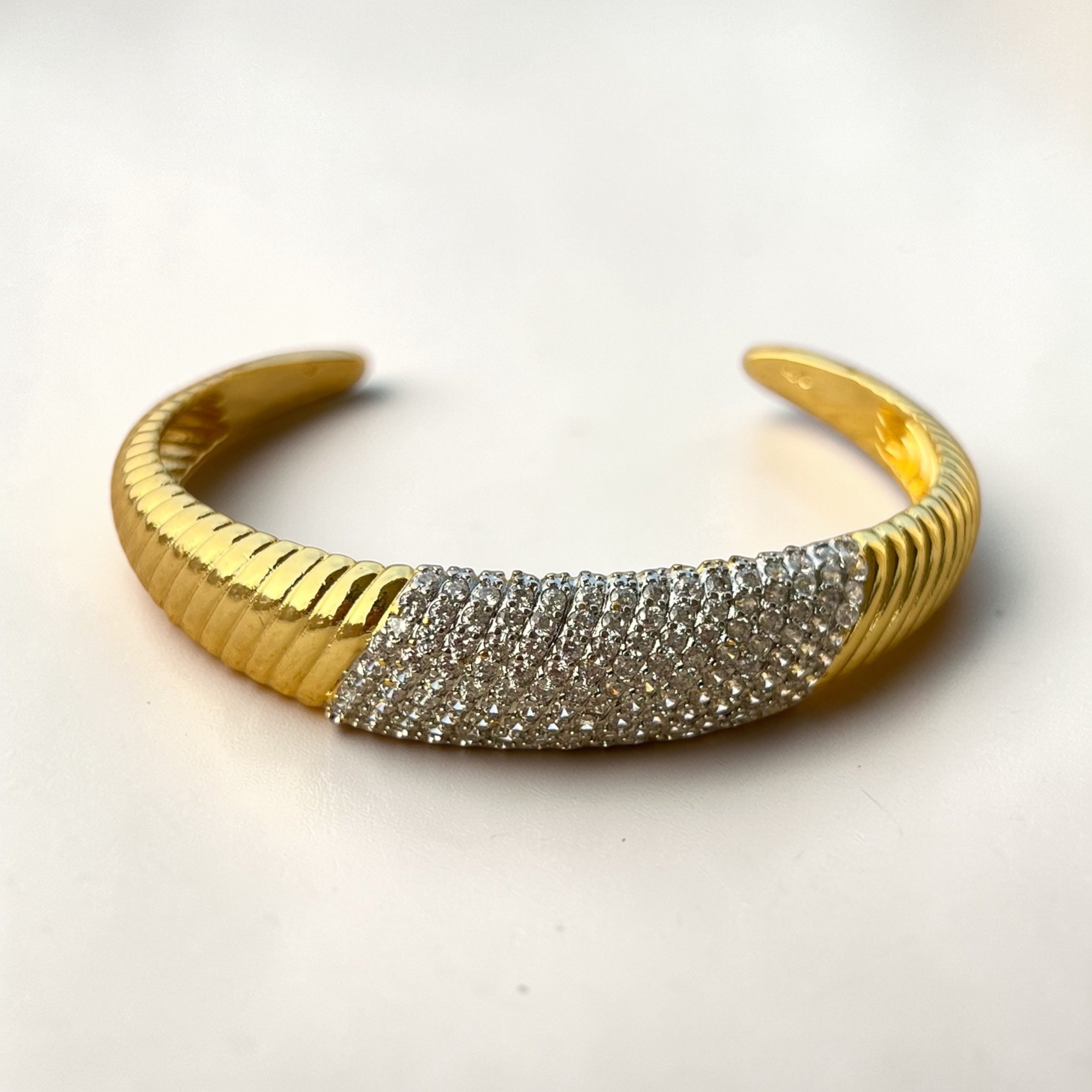 Luxe Ribbed Cuff Bracelet