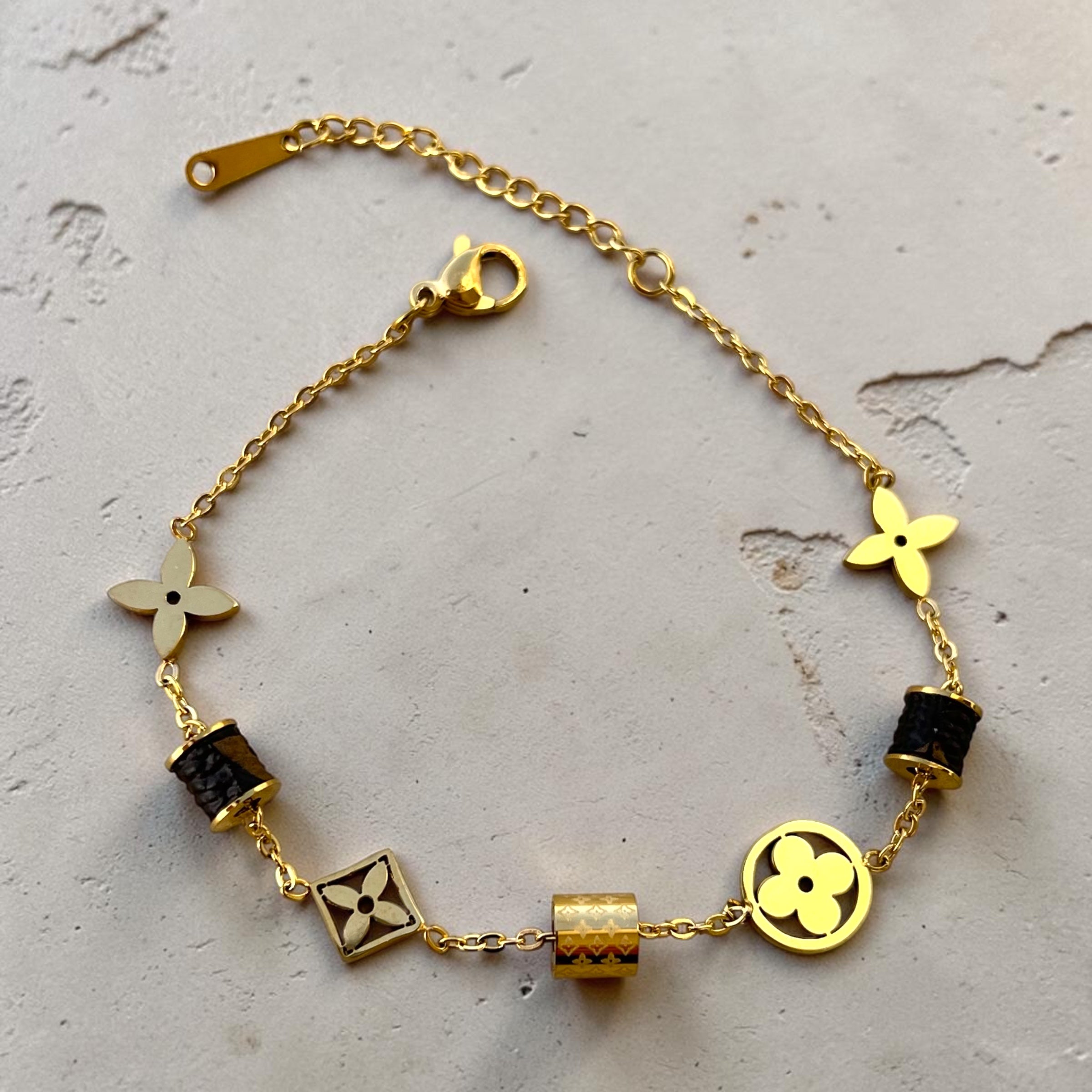 LV Floral Charm Bracelet