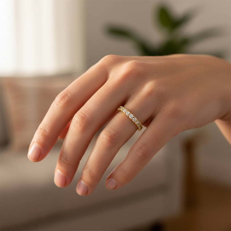 tennis eternity ring | Poshewix – view 2