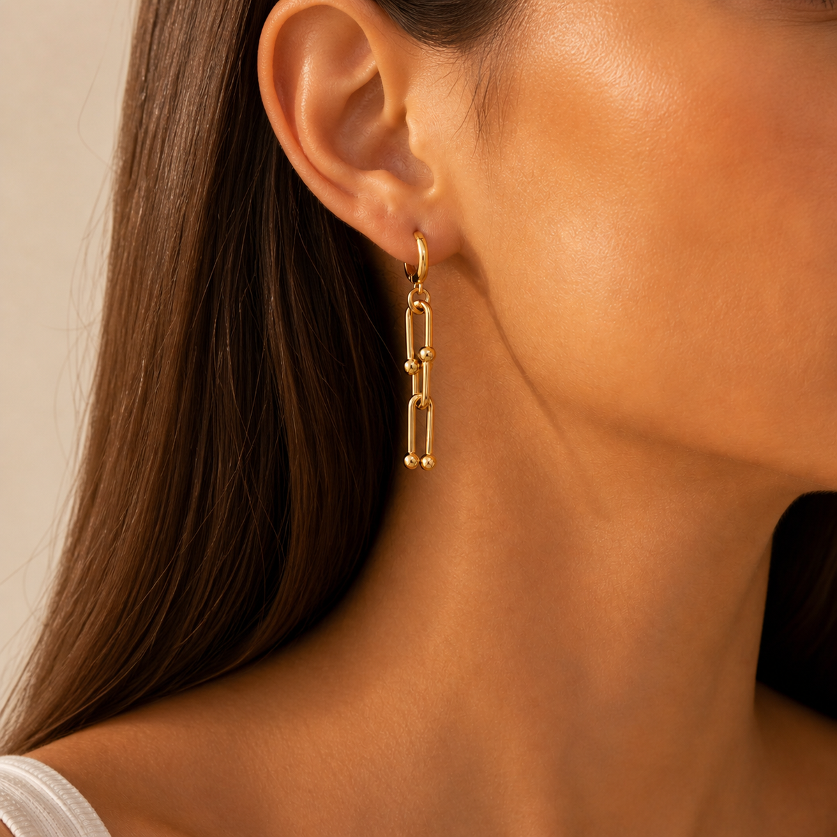 Long Link earrings | Poshewix – view 2