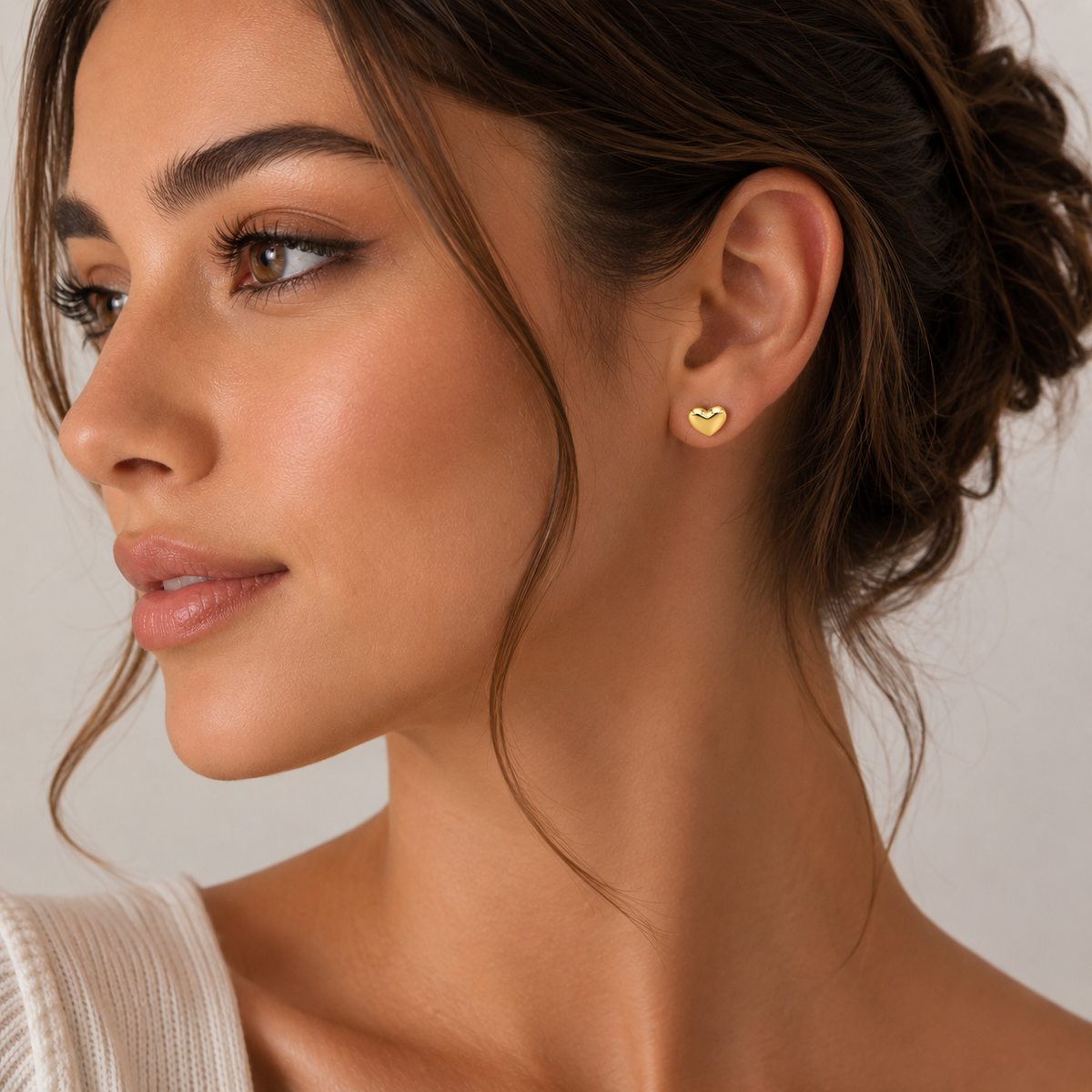 Golden Heart Earrings
