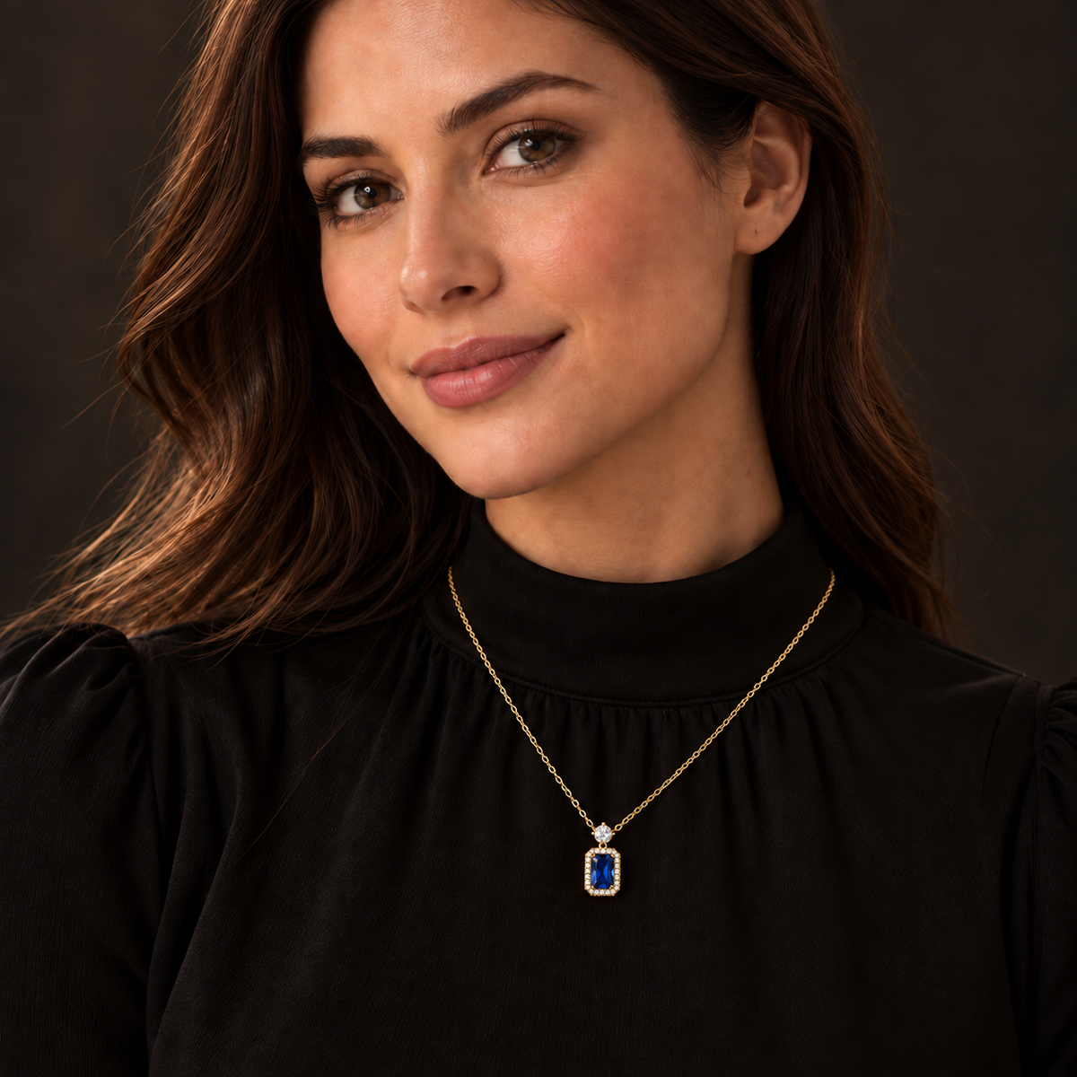 stone frame “Luxe Gemstone Glow” Necklace Collection ✨