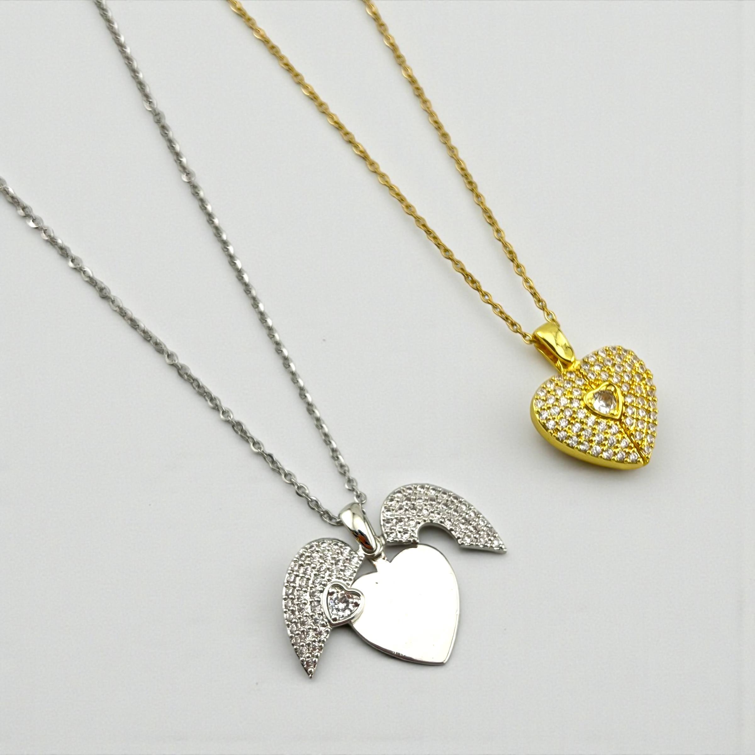 Angelic Heart Duo Necklace
