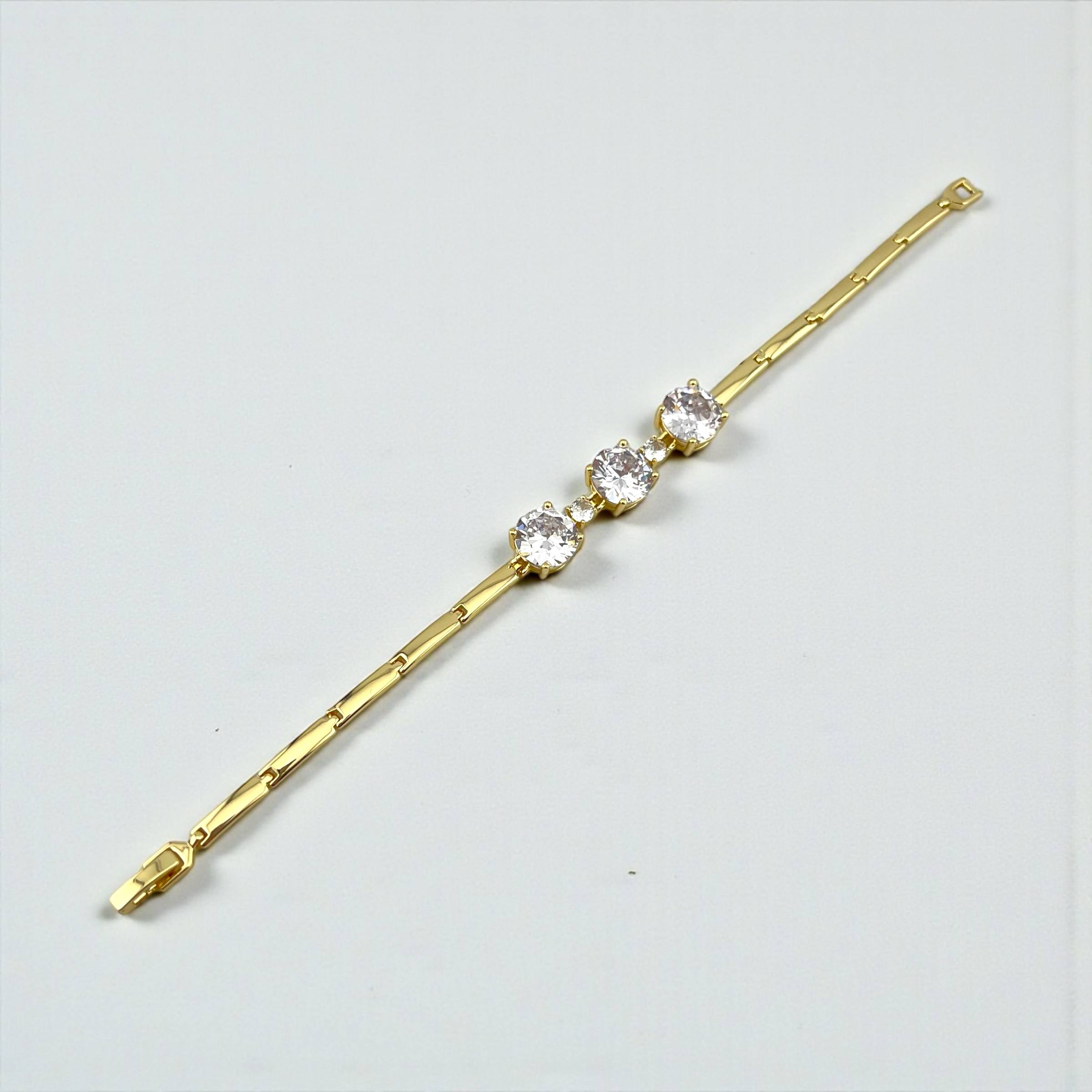 Triple Crystal Accents Bracelet