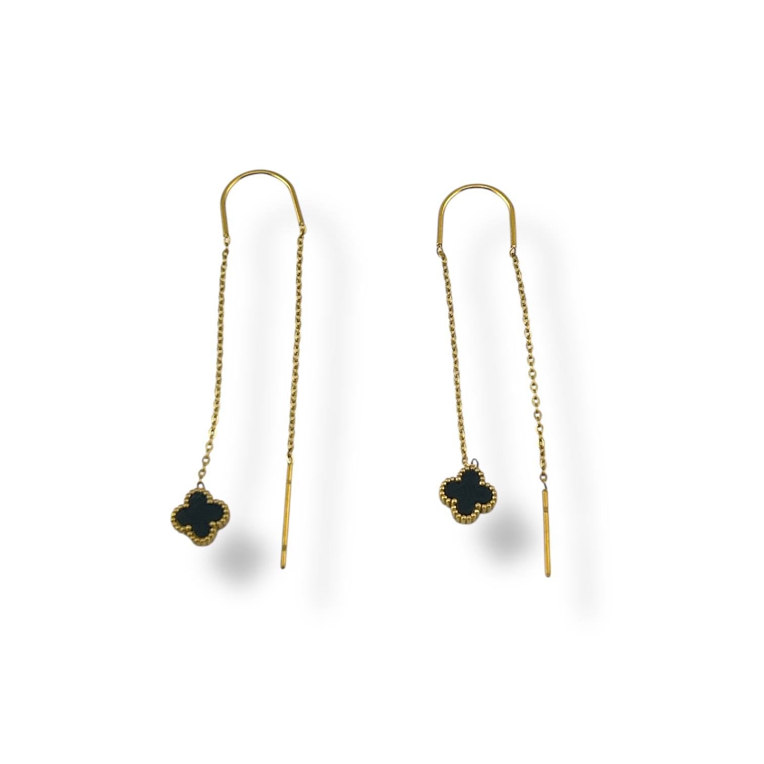 Black Clover Threader Earrings