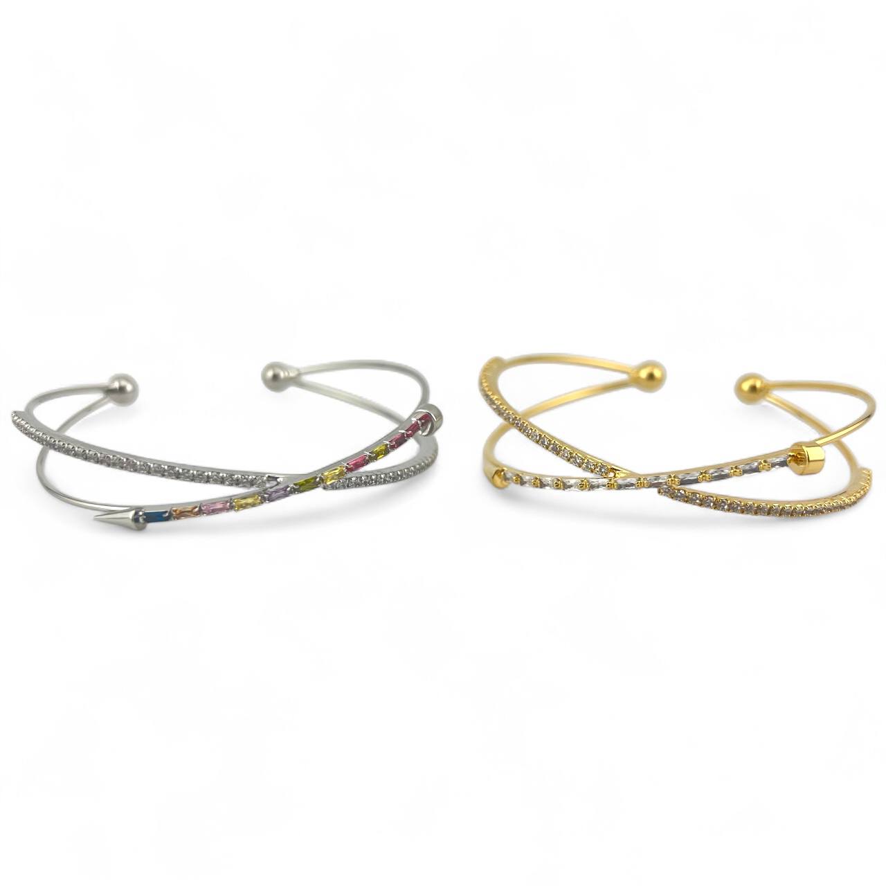 X bangle Adjustable Tennis Chain