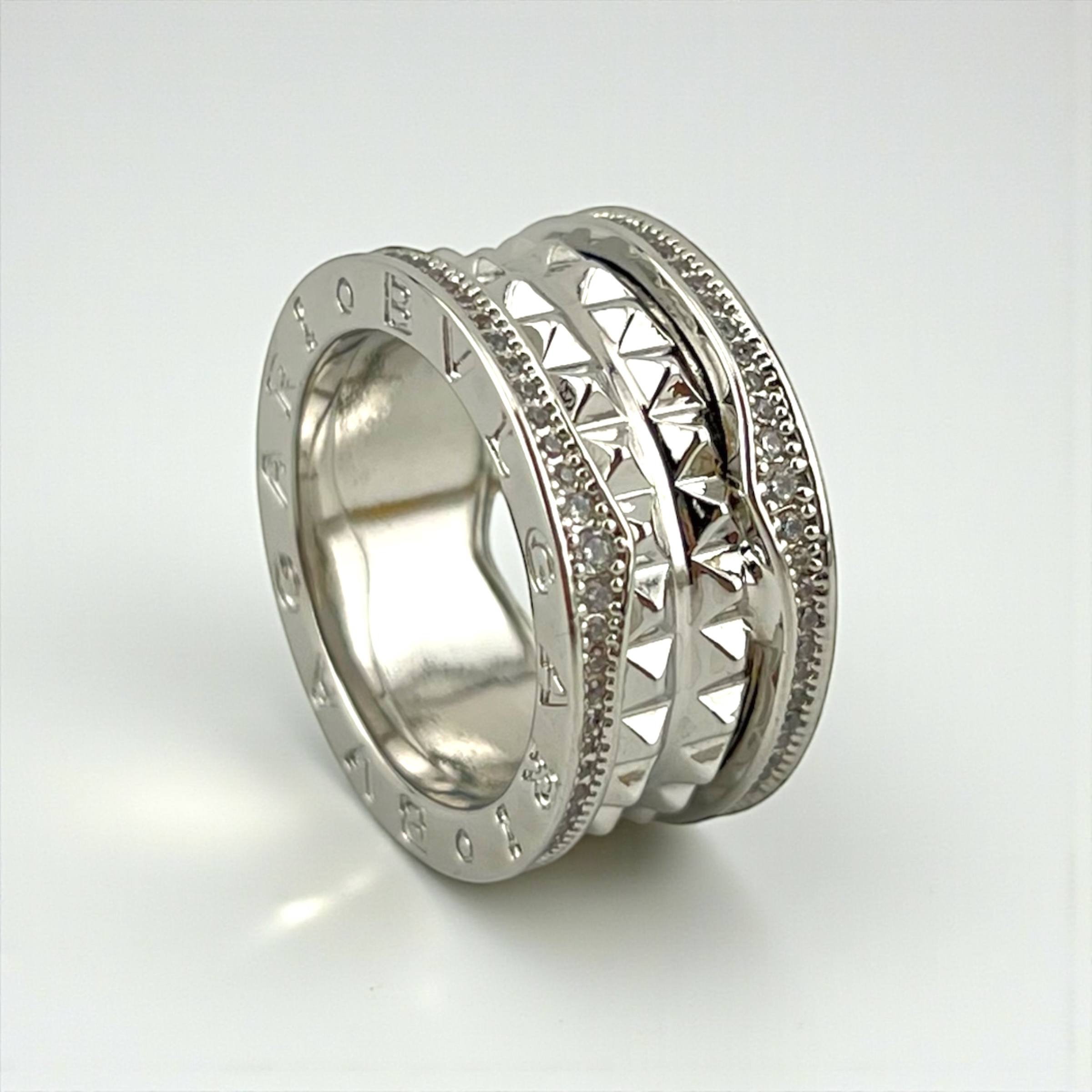 خاتم مرصع مستوحى من تصميمات بولغاري