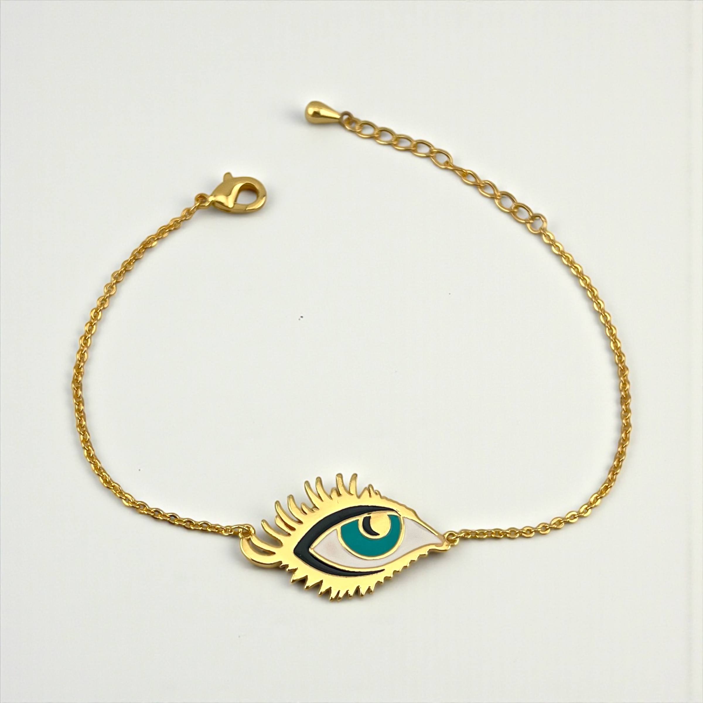 سوار عين هيفاء - سحر عين الشر المطلي بالذهب