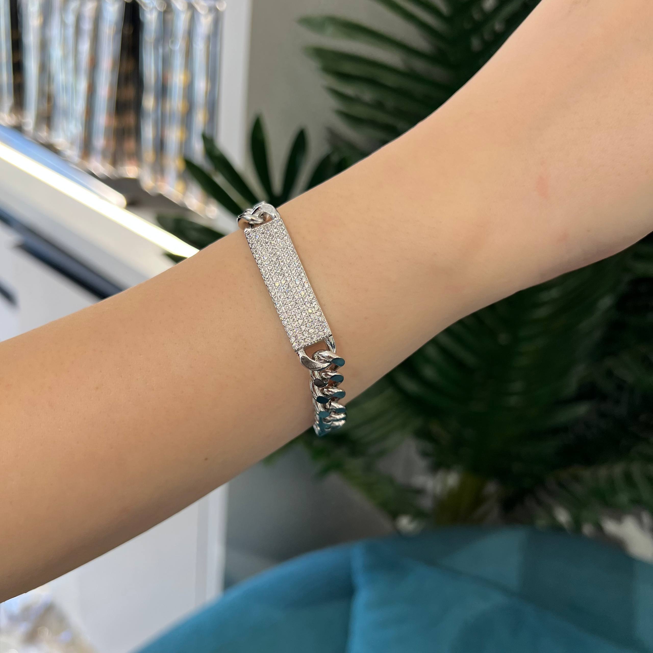 Sparkle ID Link Bracelet – Gold