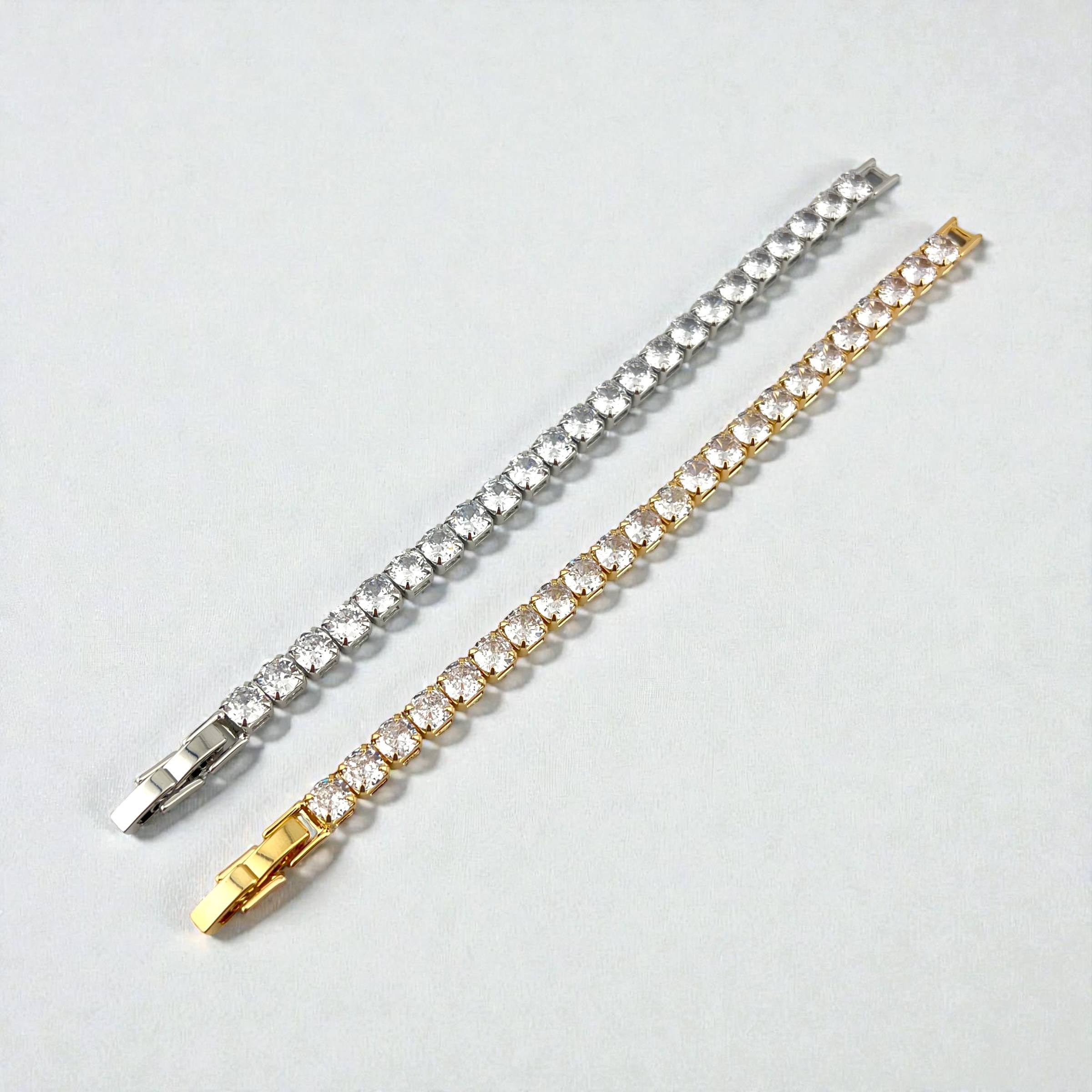 Crystal thick Tennis Bracelet